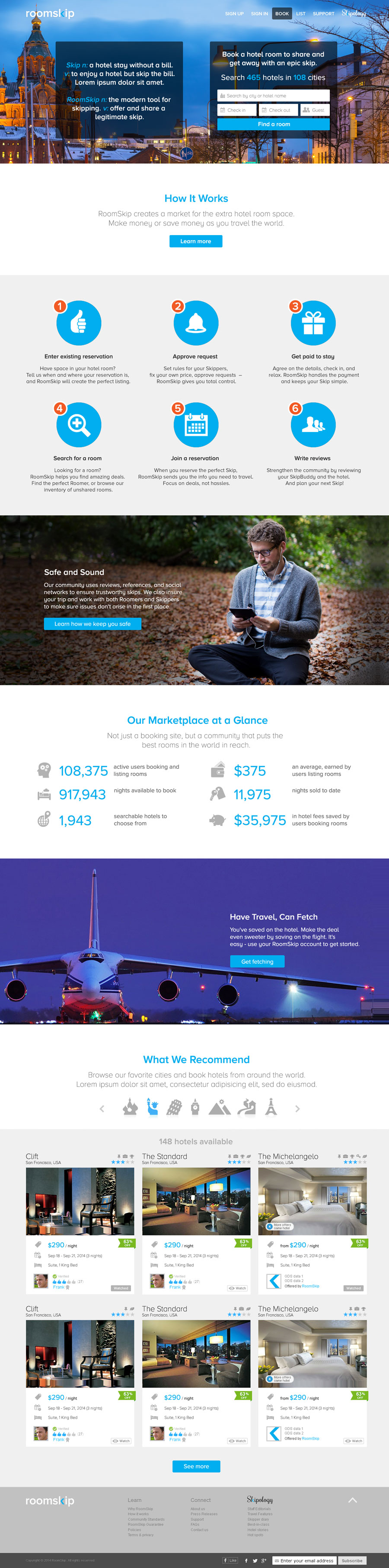 Post Project page