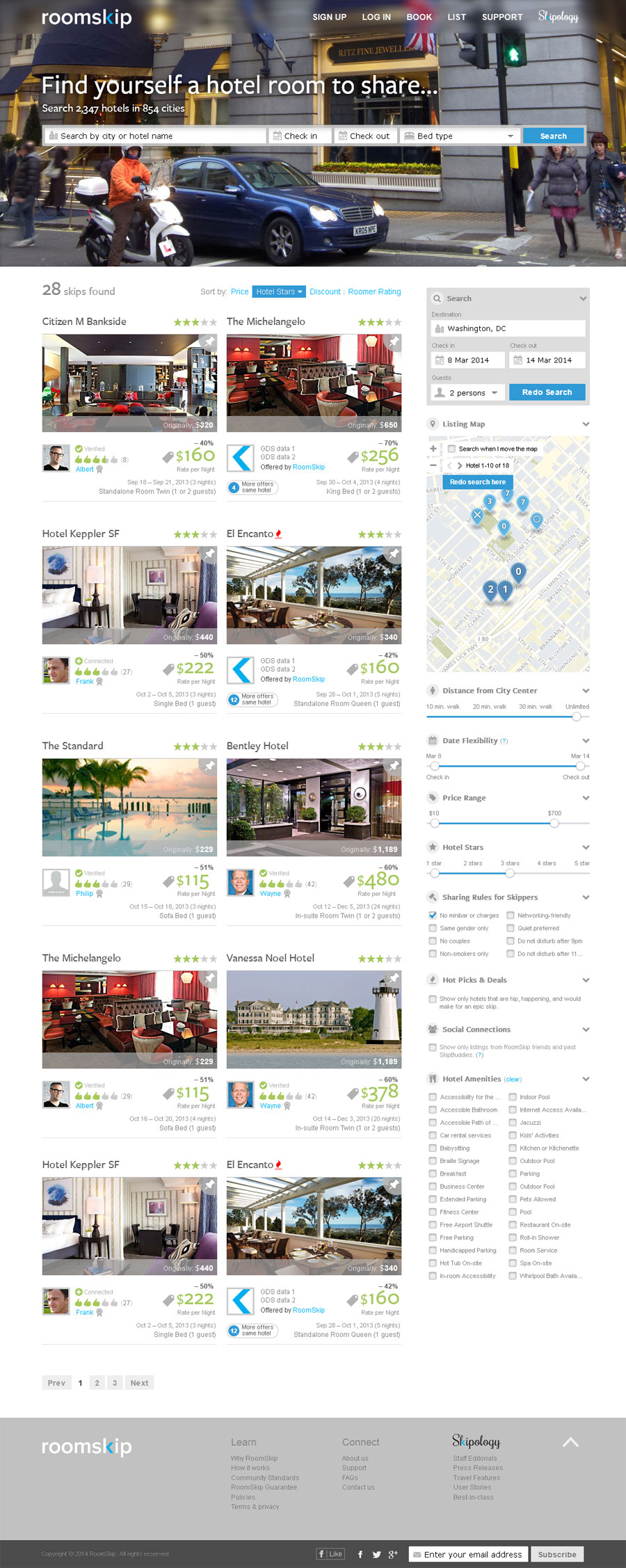 Post Project page