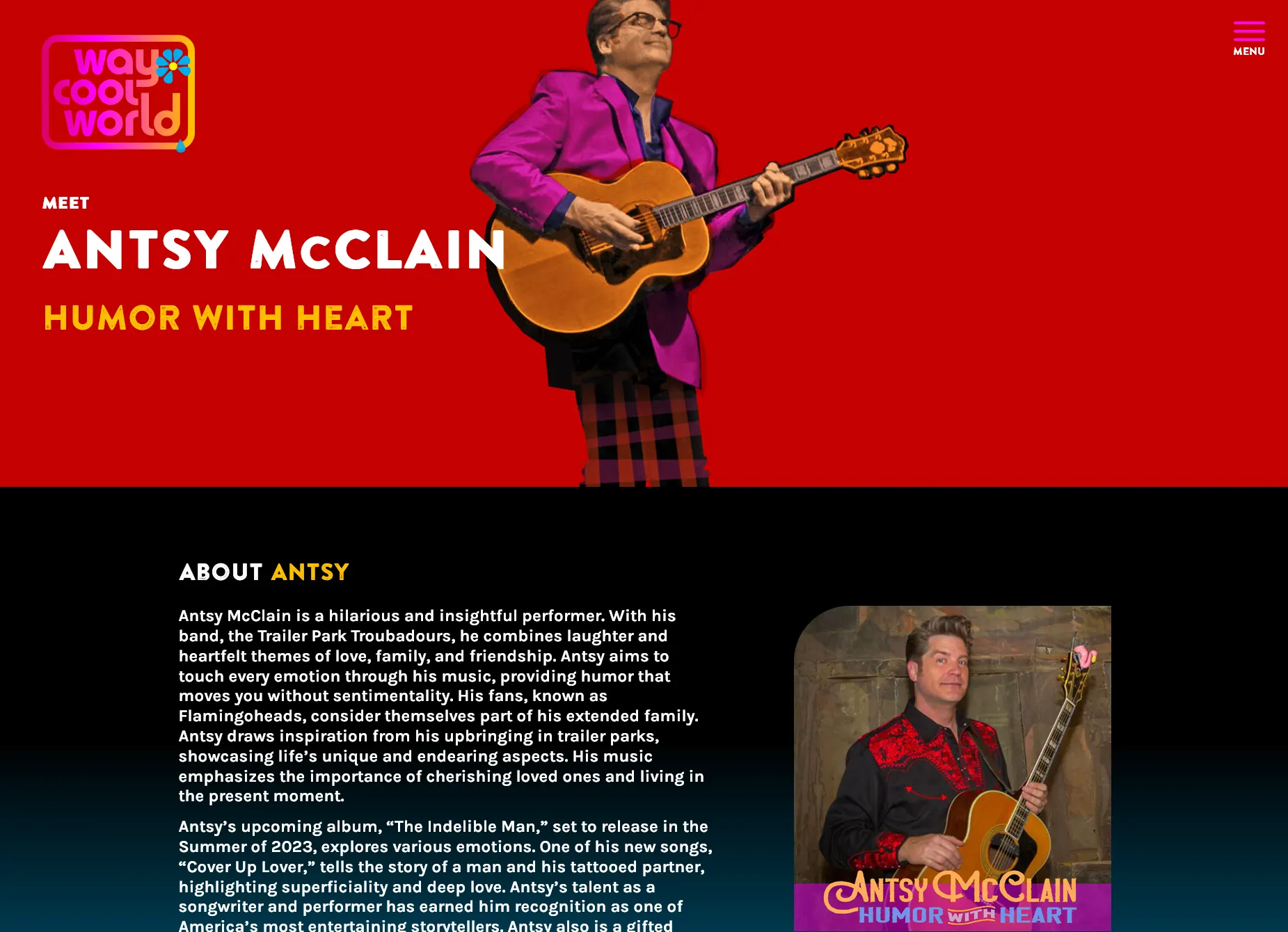 About Antsy McClain songs and characters