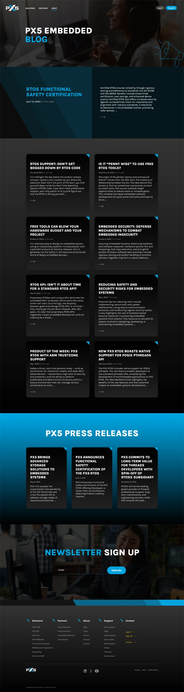 Partner pages