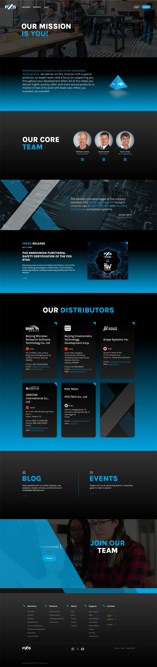 Company Page Design