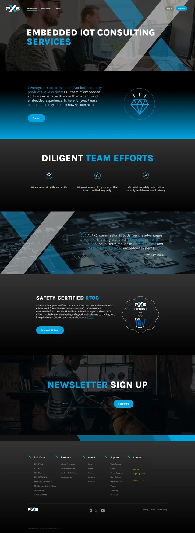 Post Project page