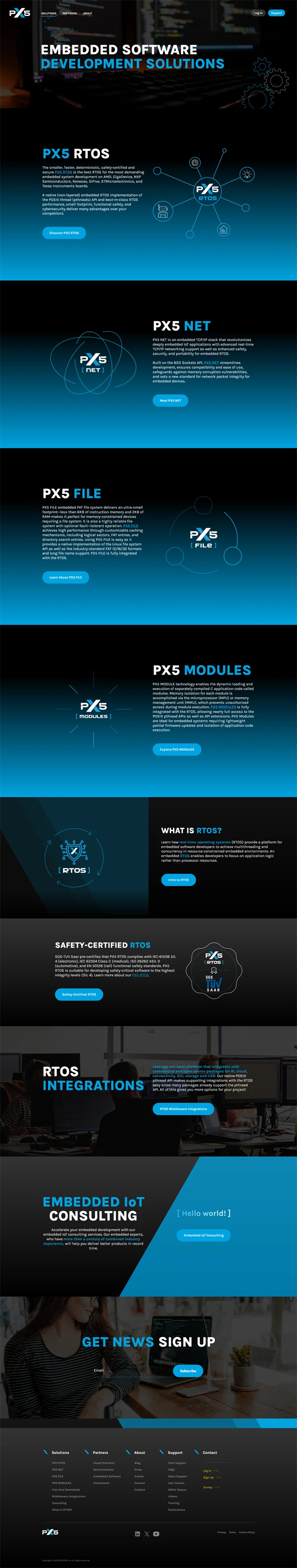 Solutions Page Design